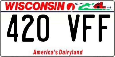 WI license plate 420VFF