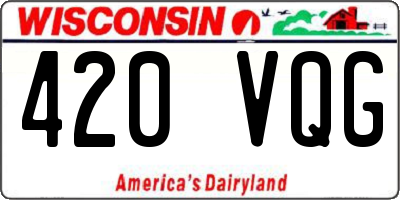 WI license plate 420VQG