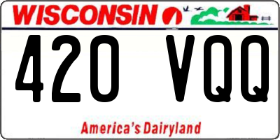 WI license plate 420VQQ