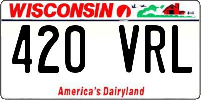 WI license plate 420VRL