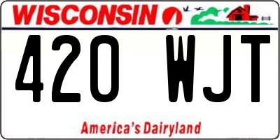 WI license plate 420WJT