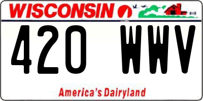 WI license plate 420WWV