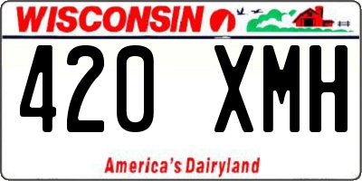WI license plate 420XMH