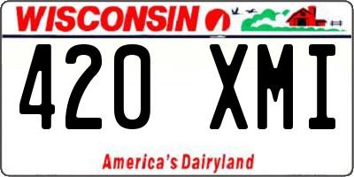 WI license plate 420XMI