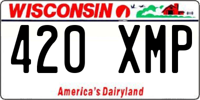 WI license plate 420XMP