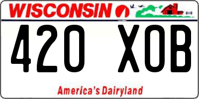 WI license plate 420XOB