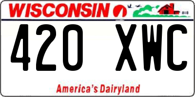 WI license plate 420XWC