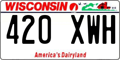 WI license plate 420XWH