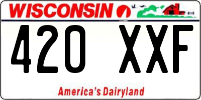 WI license plate 420XXF