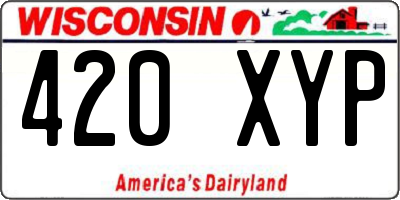 WI license plate 420XYP