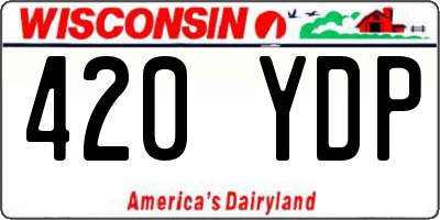WI license plate 420YDP