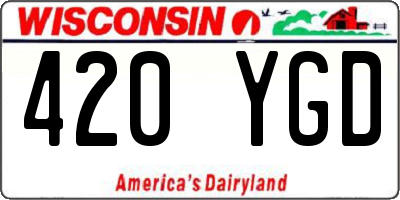 WI license plate 420YGD