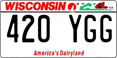 WI license plate 420YGG