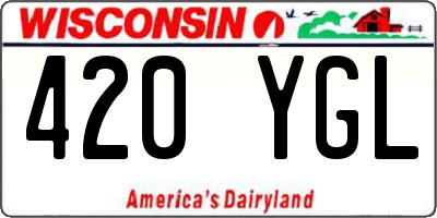 WI license plate 420YGL