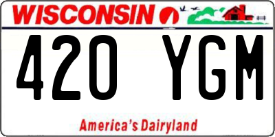WI license plate 420YGM