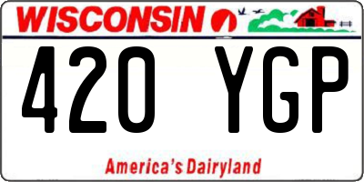 WI license plate 420YGP