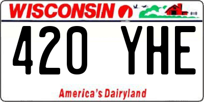 WI license plate 420YHE
