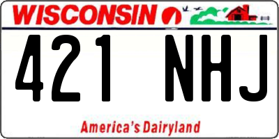 WI license plate 421NHJ