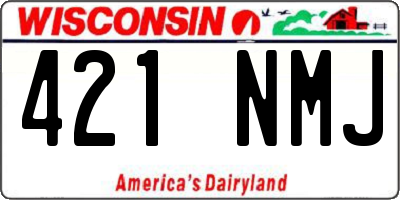 WI license plate 421NMJ
