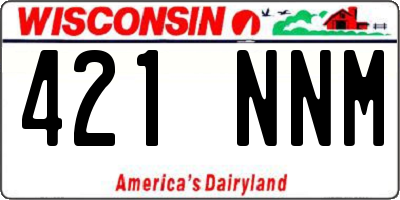 WI license plate 421NNM