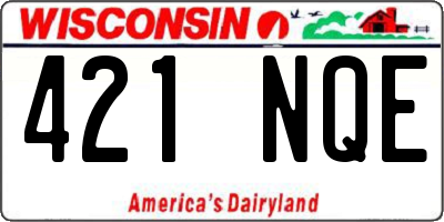 WI license plate 421NQE
