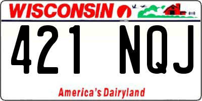 WI license plate 421NQJ