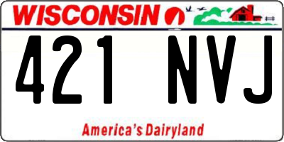 WI license plate 421NVJ