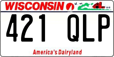 WI license plate 421QLP