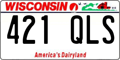 WI license plate 421QLS