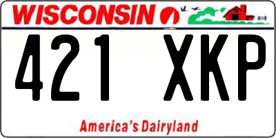 WI license plate 421XKP