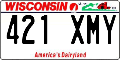 WI license plate 421XMY