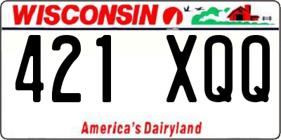 WI license plate 421XQQ