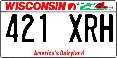WI license plate 421XRH