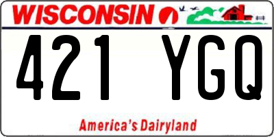 WI license plate 421YGQ