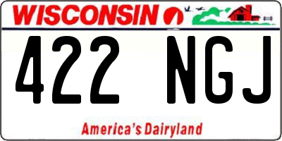 WI license plate 422NGJ