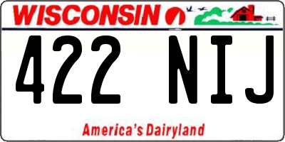 WI license plate 422NIJ