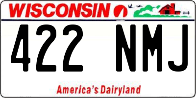 WI license plate 422NMJ