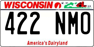 WI license plate 422NMO