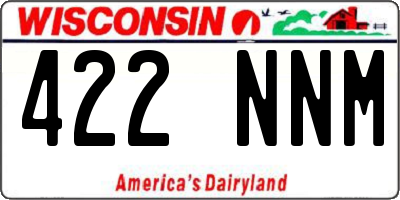 WI license plate 422NNM