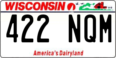 WI license plate 422NQM