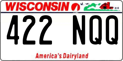 WI license plate 422NQQ