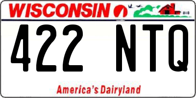 WI license plate 422NTQ