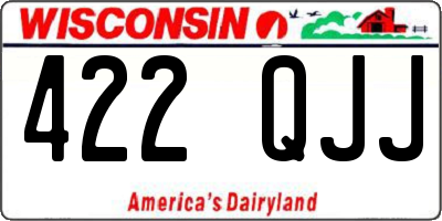 WI license plate 422QJJ