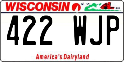 WI license plate 422WJP