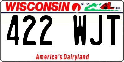 WI license plate 422WJT