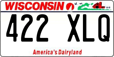 WI license plate 422XLQ