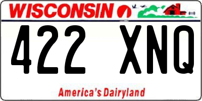 WI license plate 422XNQ