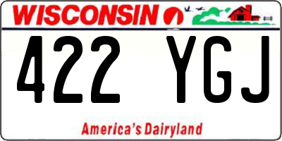 WI license plate 422YGJ