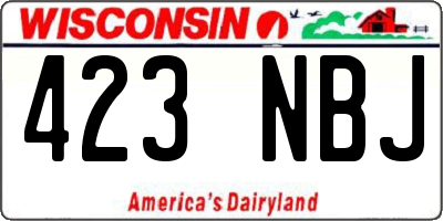 WI license plate 423NBJ