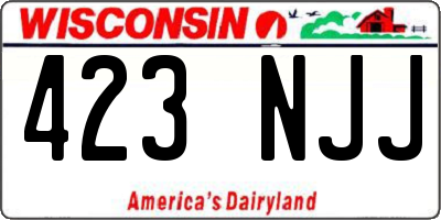 WI license plate 423NJJ